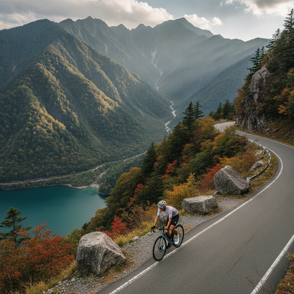 写真映えする絶景ポイントが多い、山岳サイクリングコースは日本にありますか？