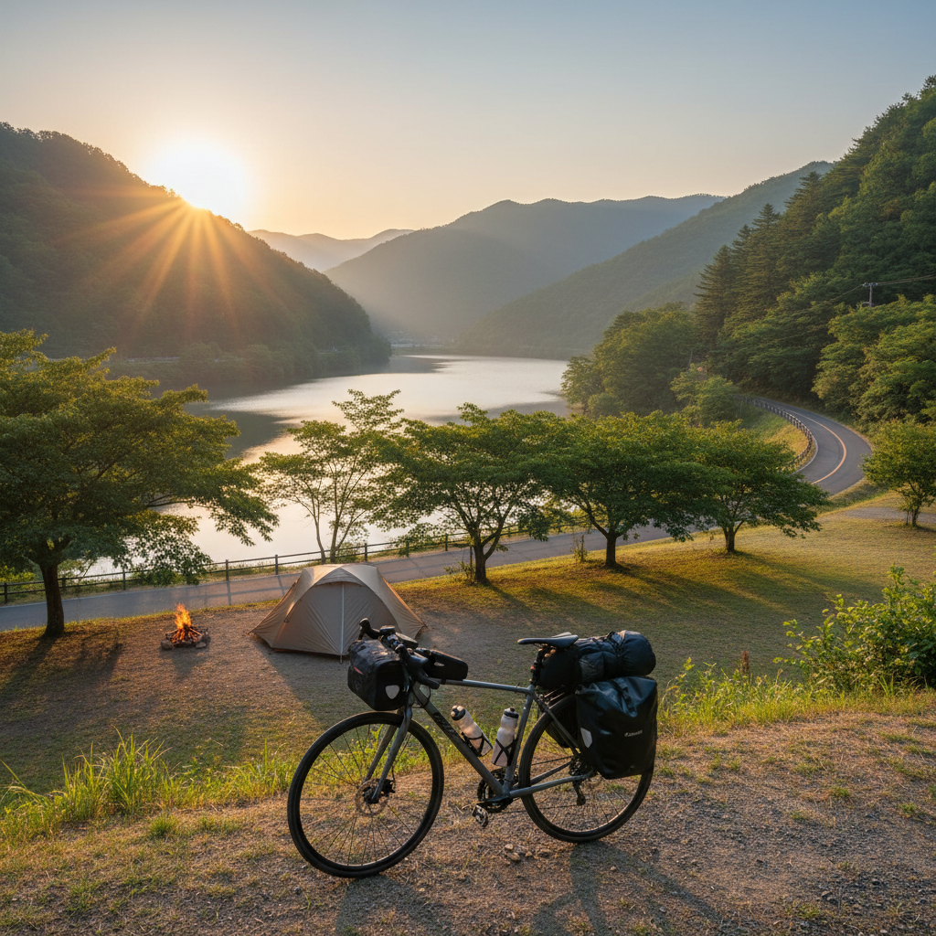サイクリングとキャンプを同時に楽しめる、おすすめのスポットは日本にありますか？